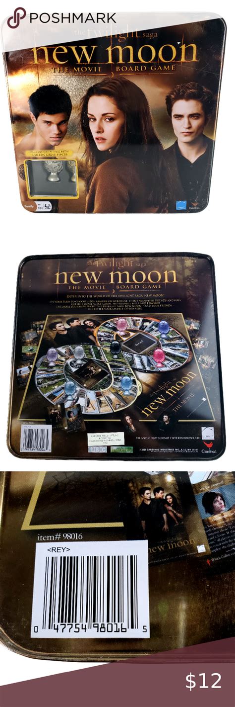 Twilight Saga New Moon The Movie Board Game Collectible Tin Container