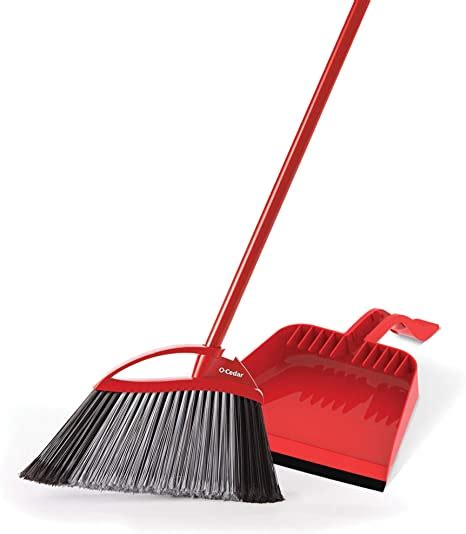 O-Cedar V-Shaped Easy Clean Broom & Dustpan Set