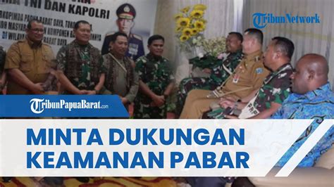 Terima Kunjungan Panglima Tni Polri Di Maybrat Ketua Dprd Minta