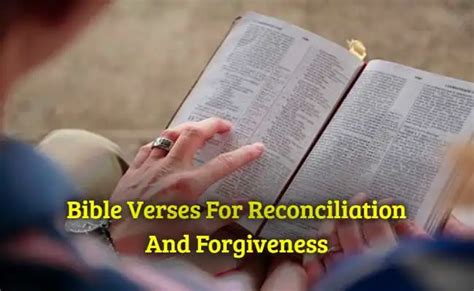 [Best] 29+Bible Verses For Reconciliation And Forgiveness - KJV Scripture