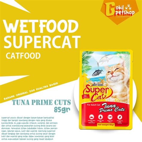 Jual Super Cat Pouch Gr All Varian Rasa Makanan Kucing Basah Murah