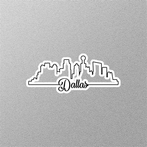 Dallas Skyline Vinyl - Etsy