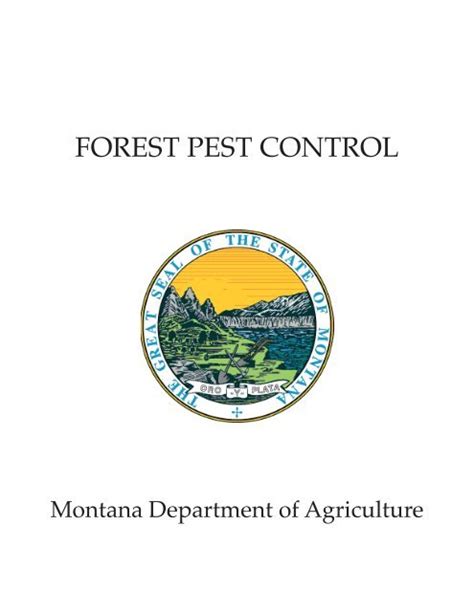 Montana Forest Pest Control Montana Department Of Agriculture