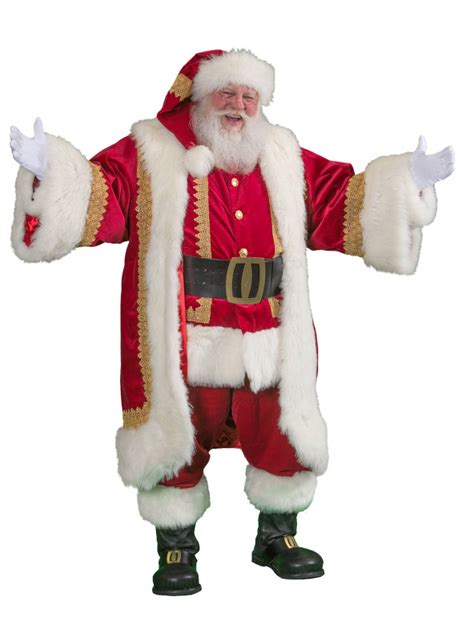 Professional Santa Claus Wardrobe Royal Robe With Hat