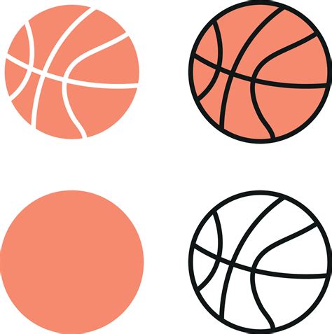 Basketball cute design silhouette and colored 15329186 Vector Art at Vecteezy