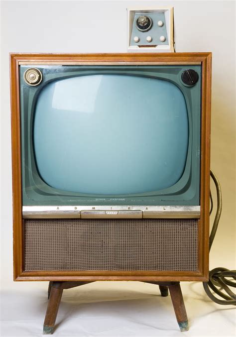 Black And White Tvs Were A Piece Of Furniture Vintage Television