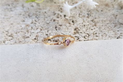 Dainty Raw Amethyst Ring Raw Stone Ring Delicate Ring Raw - Etsy