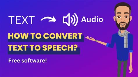 Free Text To Speech Software Convert Text To Speech Youtube