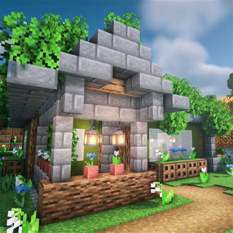 Flower Shop Minecraft Build In 2022 Minecraft Houses Easy Minecraft