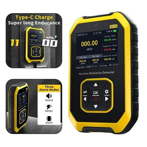 Geiger Counter Nuclear Radiation Detector Personal Dose Alarm Radioactive Tester