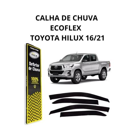 Calha Chuva Hilux Cabine Dupla Portas Shopee Brasil