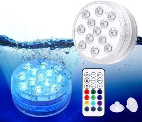 Luz Led Flotante Para Piscina Y Fuente De Agua Control