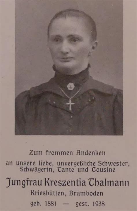 Portrait Archiv ZGF Kresentia Thalmann Bramboden