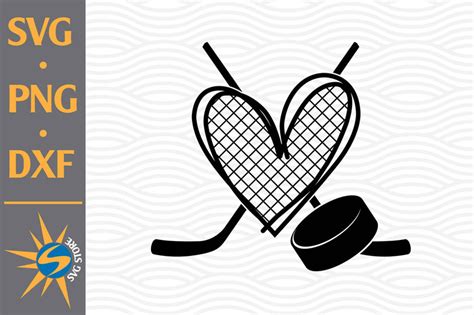 Hockey Heart Svg Png Dxf Digital Files Include So Fontsy