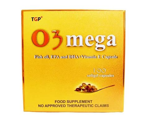 Tgp O Mega Fish Oil Epa And Dha Vitamin E Capsule Softgel Capsule