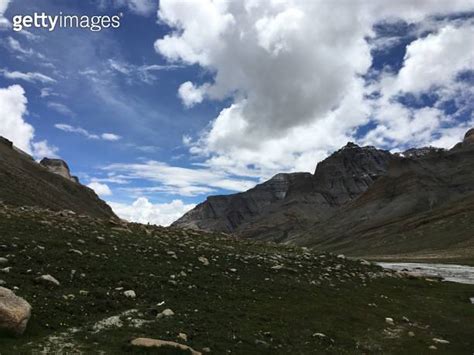 Outer Kora Around Mount Kailash In August In Tibet China