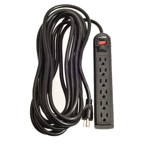 Digital Energy 6 Outlet Surge Protector Power Strip With 8 Ft Long