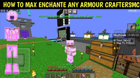 Craftersmc Skyblock How To Max Enchant Armour In Craftersmc Make