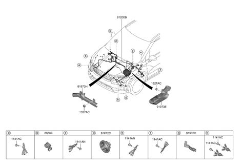 91210R0600 Genuine Kia WIRING ASSY FRT