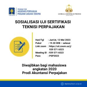 Sosialisasi Uji Teknisi Perpajakan Sarjana Terapan Universitas Islam