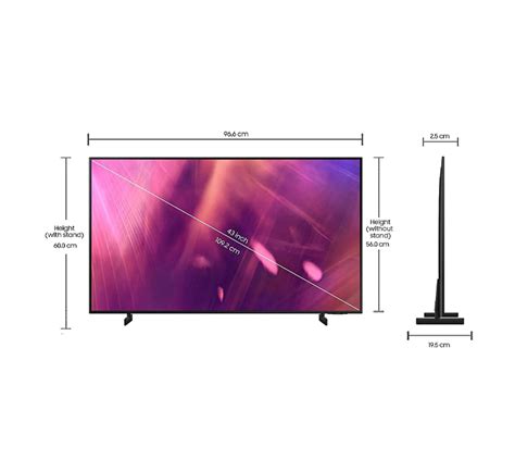 Samsung AU9070 Crystal 4K UHD Smart TV (43") - Nikshan Electronics
