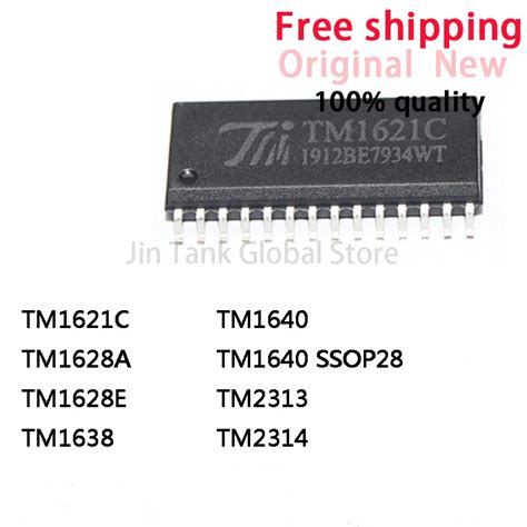 Puce IC De Pilote LED TM1621C TM1628A TM1628E TM1638 TM1640 TM1640