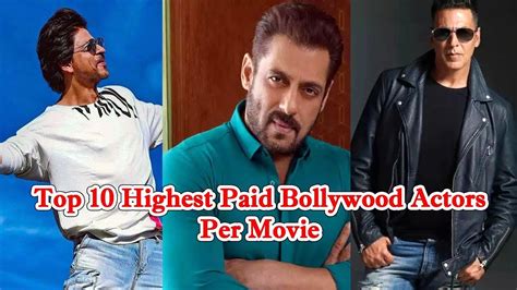 Top 10 Highest Paid Bollywood Actors 2024 Youtube