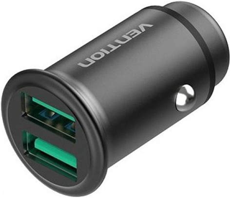 Vention 25w Dual Usb Car Charger Multi Protection For Safety 3 0 Fast Charging Equipped With