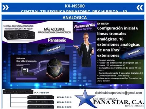 Central Telefonica Panasonic Kx Ns Lineas Extensiones Mercadolibre