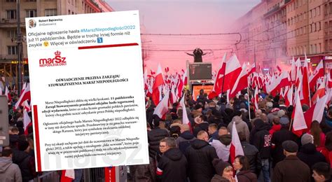 Marsz Niepodległości 2022 Kiedy poznamy hasło wydarzenia