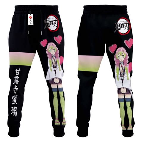 Mitsuri Kanroji Jogger Pants Custom Anime Sweatpants Gear Otaku