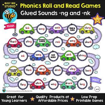 Glued Sounds Ng Nk Printable Games By Busy Bee Studio Tpt