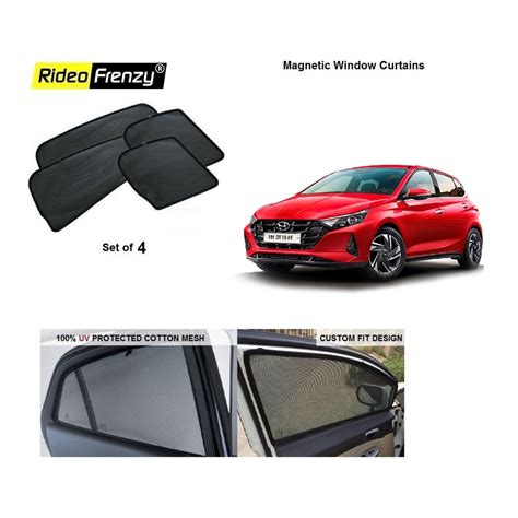 Buy Hyundai New I20 2020 Magnetic Window Sunshades 90 Heat Isolation Online India At Low Prices