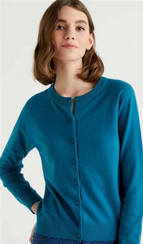 Casual Cardigans Blue Cardigan Classy Women Button Up Tunic Tops