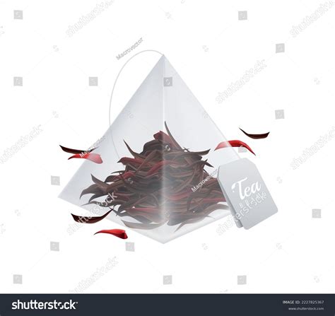 Tea Brewing Bag Realistic Composition Transparent Stock Vector Royalty