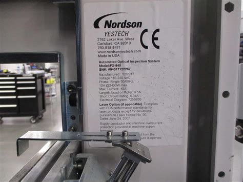 Nordson YESTECH FX 940 3D AOI Baja Bid LLC