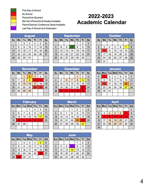 Academic Calendar - Parisi Academy