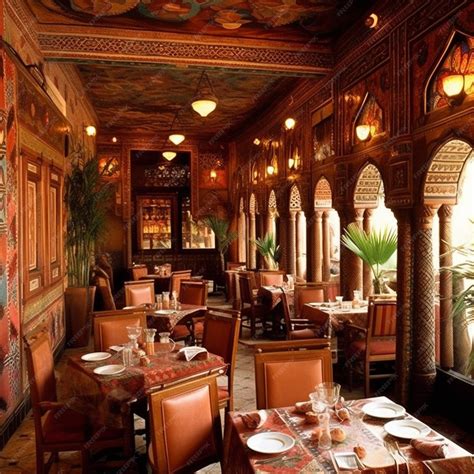 Premium AI Image | The restaurant at the taj mahal is a restaurant in ...