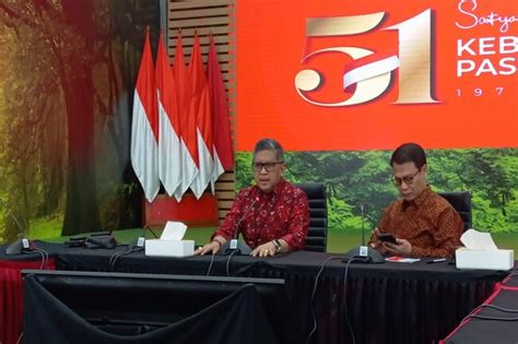 Hasto Tak Ingin Ngotot Jokowi Hadir Di HUT Ke 51 PDIP VVIP Kami Rakyat