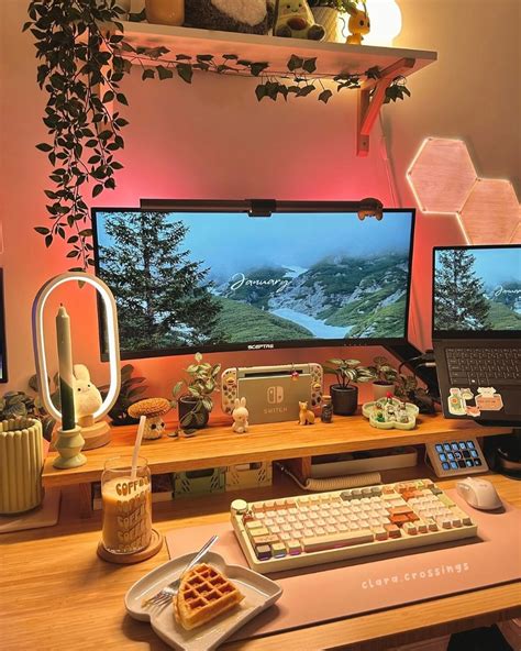 25 Beautiful Two-Monitor Desk Setup Office Ideas