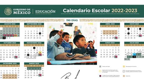 Calendario Sep ¿cuándo Acaba El Ciclo Escolar 2022 2023