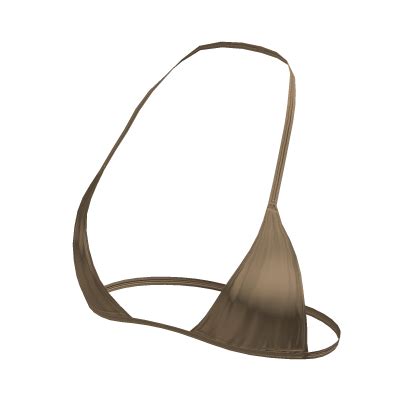 Y2K Beige String Tied Bikini Top Roblox