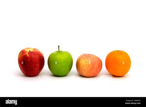 Isolated fruits, white background Stock Photo - Alamy