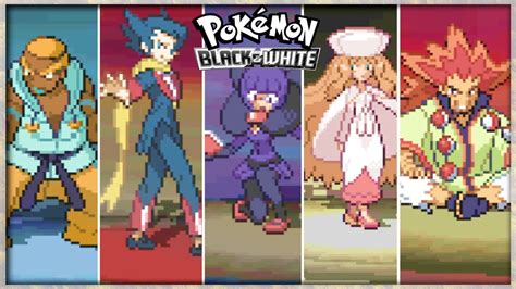 Elite Four Rematch Battles Pokemon Black White Version YouTube