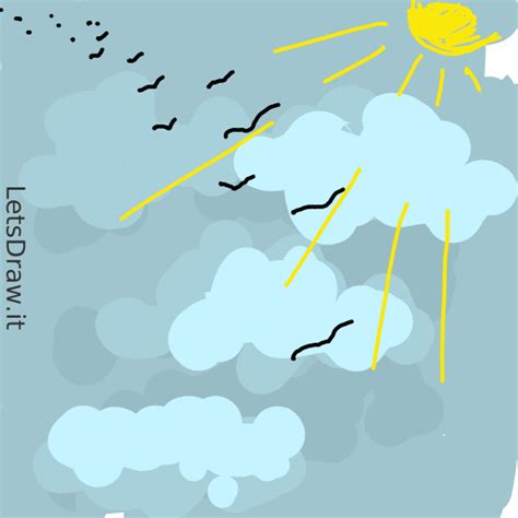 How to draw blue sky / bo9douezq.png / LetsDrawIt