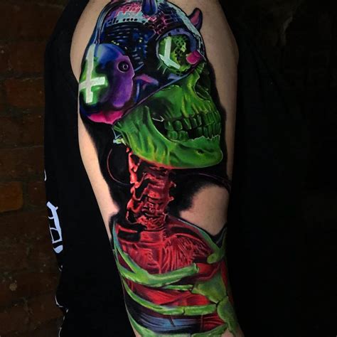 WorldTattooGallery Skull Tattoo By Luke Naylor Tattoos