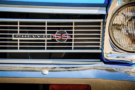 Chevrolet Nova Chevy Ii Ss Grille Emblem C Photograph By