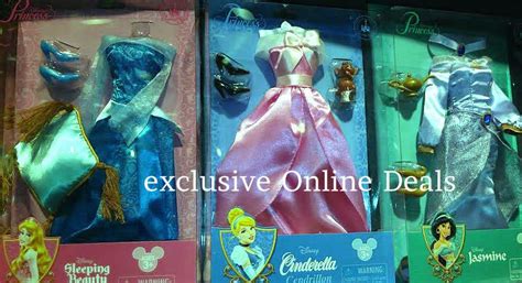 Disney Parks Princess Doll Dress Outfit Set Sleeping Beautyjasmine