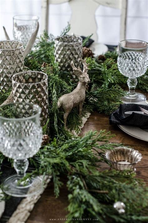 This Rustic Woodland Centerpiece Was Created Using Greenery Mercury