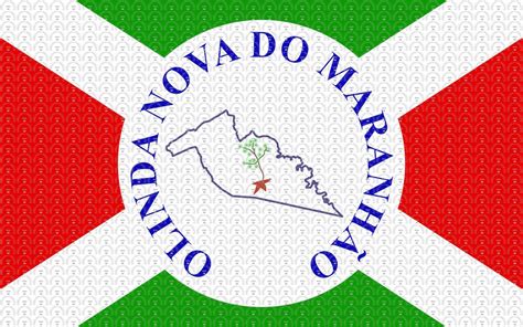 Brasão e Bandeira da Cidade de Olinda Nova do Maranhão MA mbi br